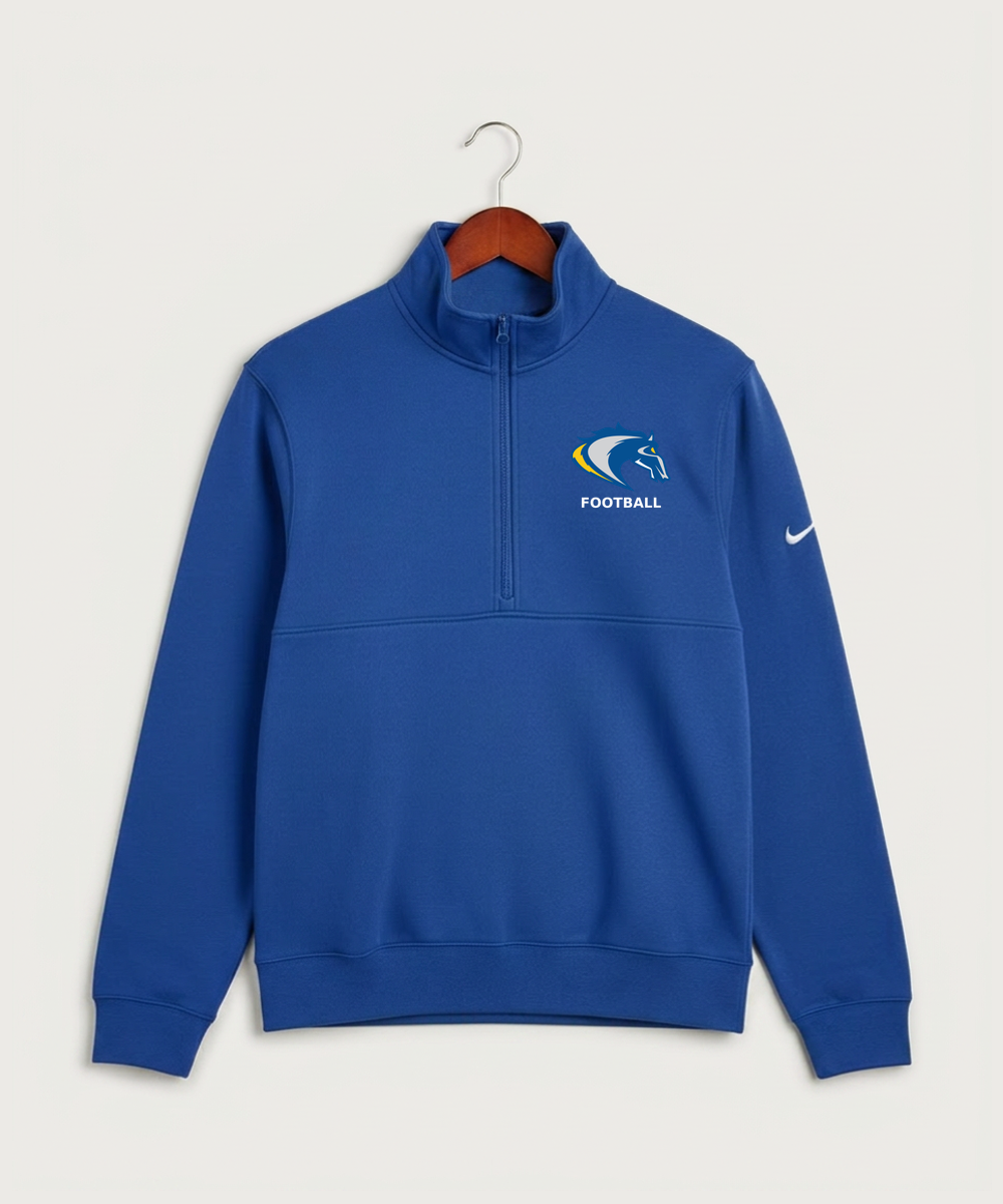 Riverside High School Football general - Game Royal Nike Club Fleece Sleeve Swoosh 1/2-Zip NKDX6718