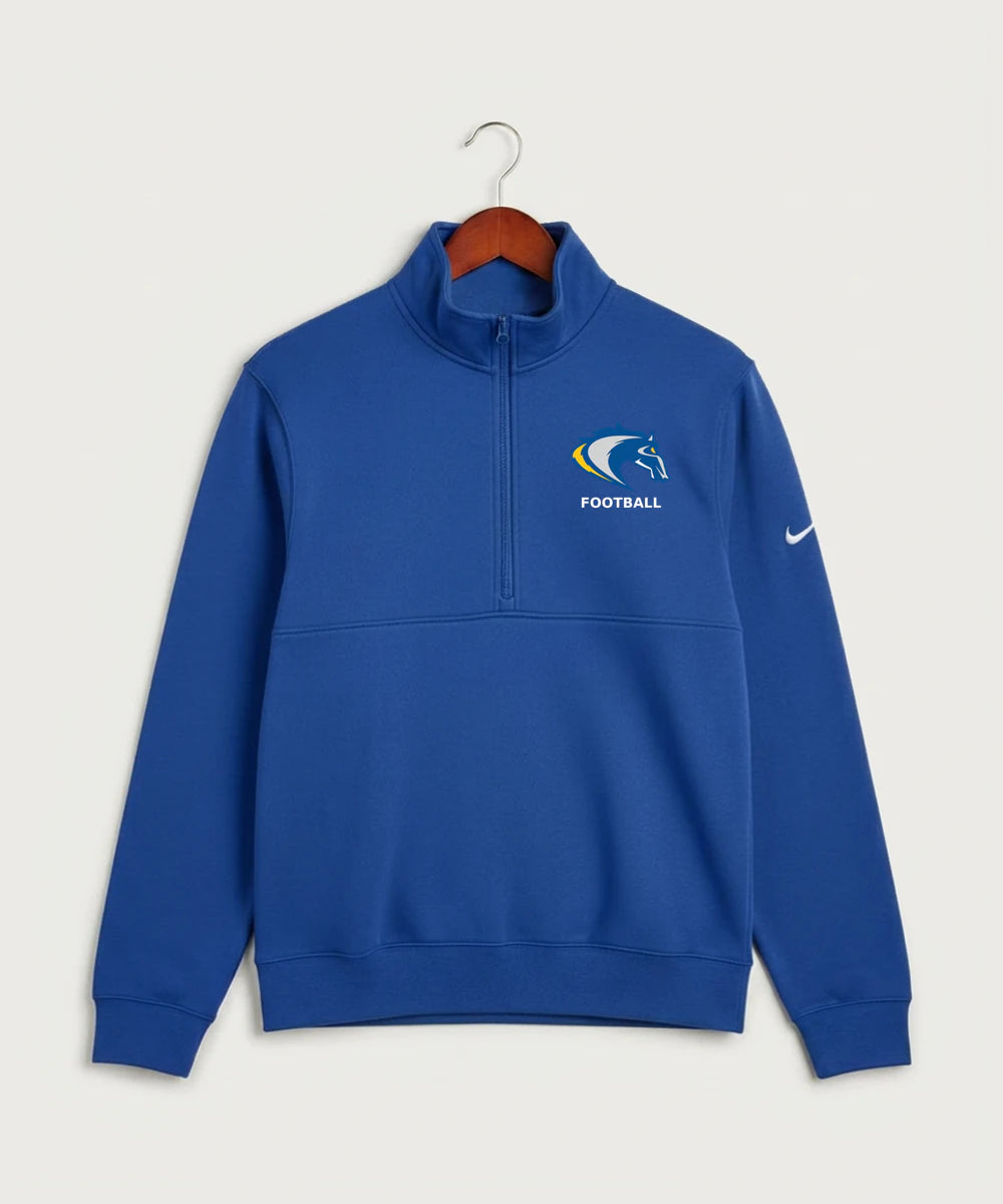 Riverside High School Football general - Game Royal Nike Club Fleece Sleeve Swoosh 1/2-Zip NKDX6718