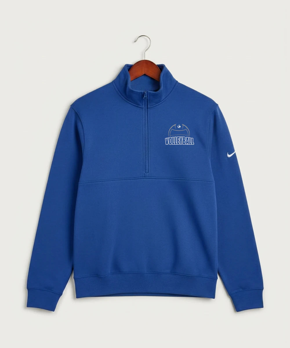 Owatonna High School Volleyball (Girls) - Game Royal Nike Club Fleece Sleeve Swoosh 1/2-Zip NKDX6718