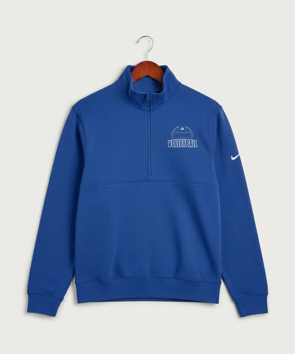 Owatonna High School Volleyball (Girls) - Game Royal Nike Club Fleece Sleeve Swoosh 1/2-Zip NKDX6718