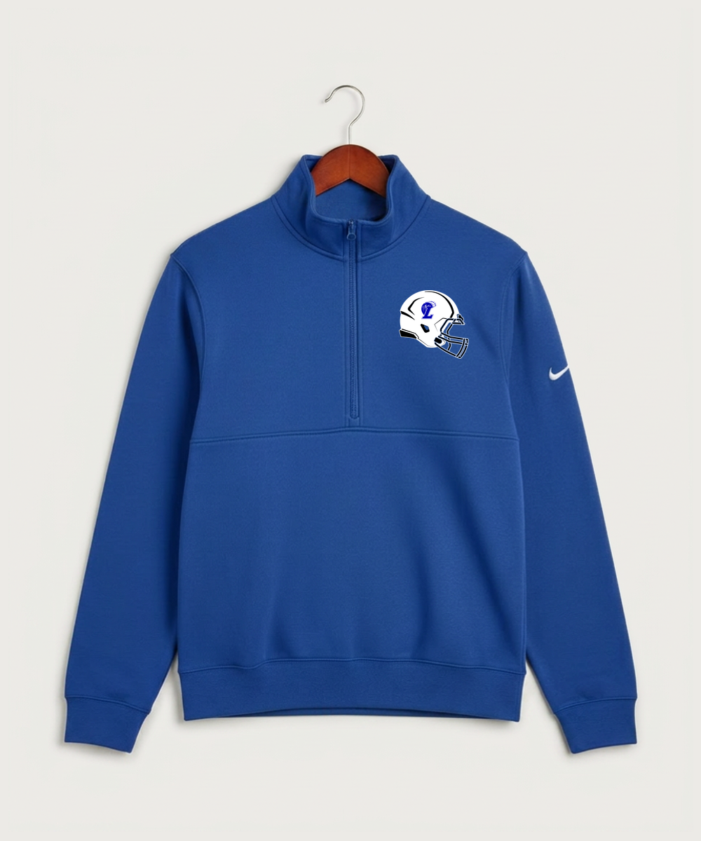 Lakeview High School Football (Boys) - Game Royal Nike Club Fleece Sleeve Swoosh 1/2-Zip NKDX6718