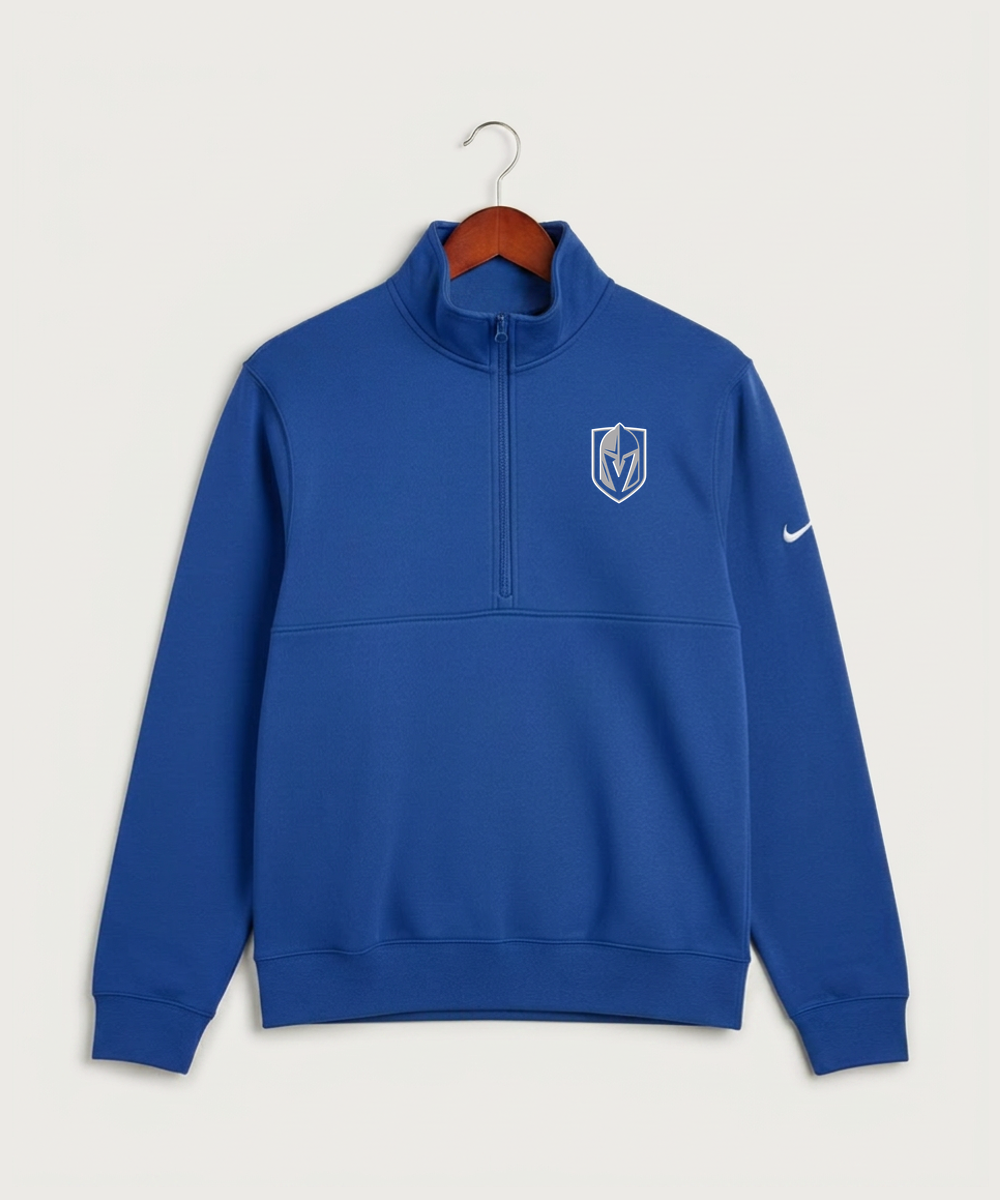 Lake Crystal-Welcome-Memorial High School Football (Boys) - Game Royal Nike Club Fleece Sleeve Swoosh 1/2-Zip NKDX6718