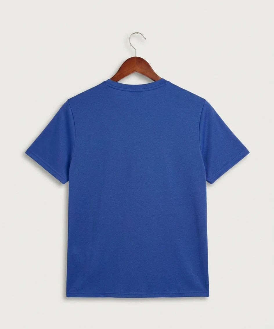 Eastview High School Volleyball (Girls) - Game Royal Nike Swoosh Sleeve rLegend Tee NKDX8730 (back)