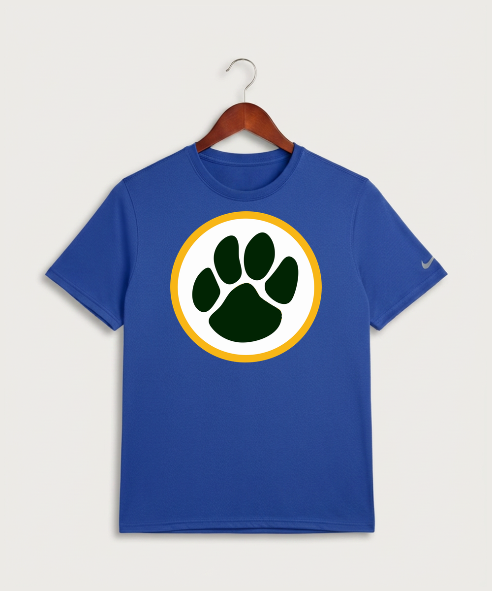 Ashwaubenon High School Football (Boys) - Game Royal Nike Swoosh Sleeve rLegend Tee NKDX8730