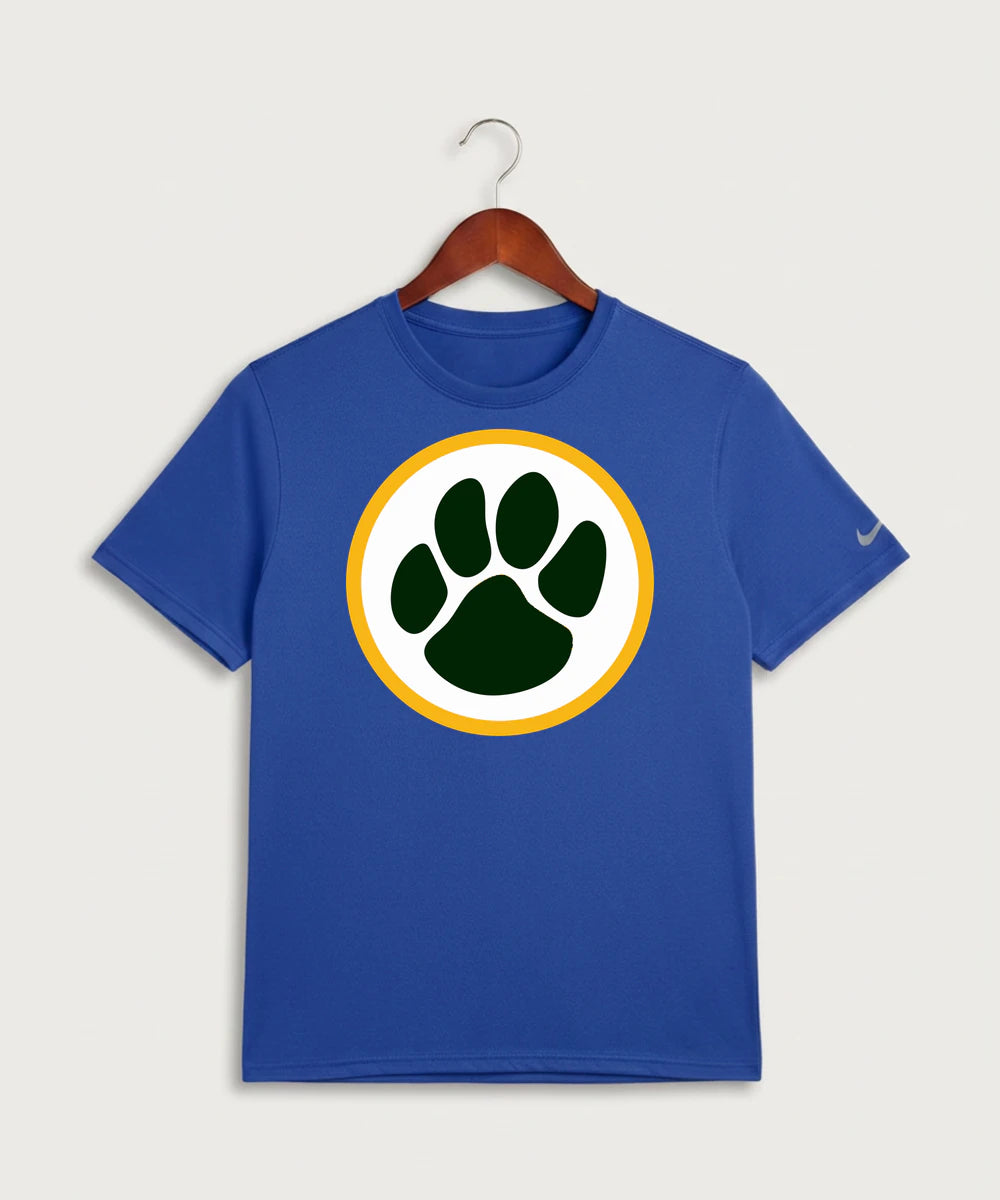 Ashwaubenon High School Football (Boys) - Game Royal Nike Swoosh Sleeve rLegend Tee NKDX8730