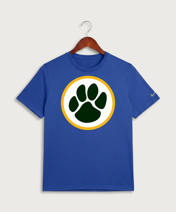 Ashwaubenon High School Football (Boys) - Game Royal Nike Swoosh Sleeve rLegend Tee NKDX8730