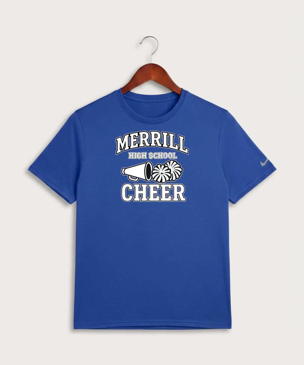 Merrill Dance and Cheer - Game Royal Nike Swoosh Sleeve rLegend Tee NKDX8730