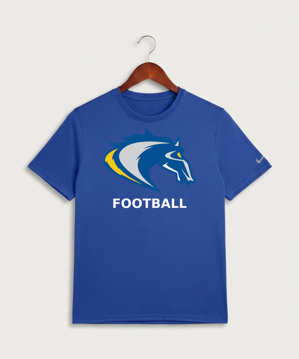 Riverside High School Football general - Game Royal Nike Swoosh Sleeve rLegend Tee NKDX8730