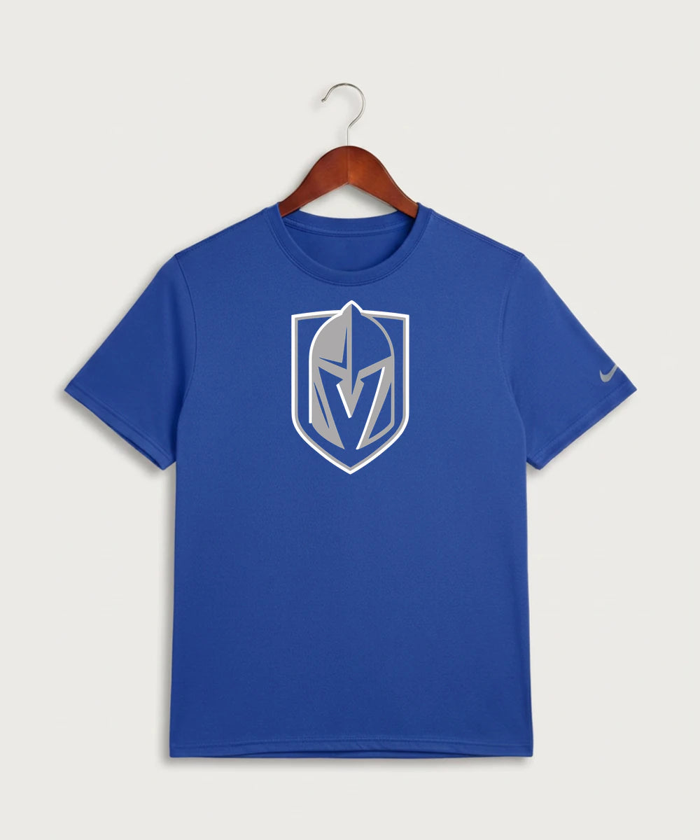 Lake Crystal-Welcome-Memorial High School Football (Boys) - Game Royal Nike Swoosh Sleeve rLegend Tee NKDX8730