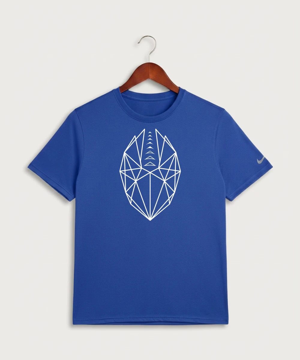 West Bend West High School Football - Game Royal Nike Swoosh Sleeve rLegend Tee NKDX8730