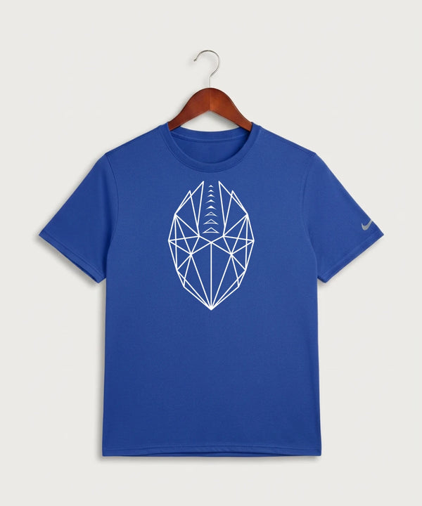 West Bend West High School Football - Game Royal Nike Swoosh Sleeve rLegend Tee NKDX8730