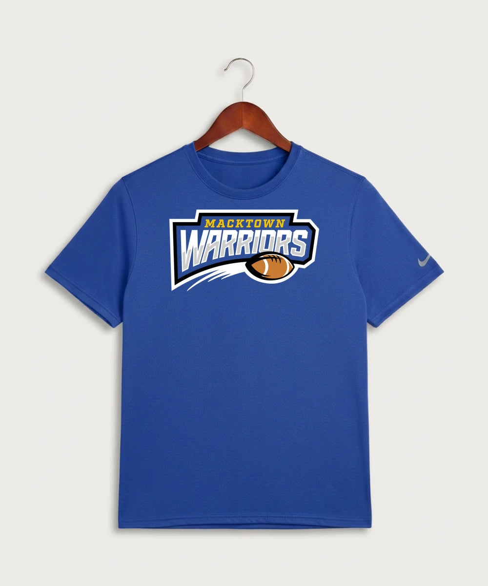 Macktown Warriors Football (Boys) - Game Royal Nike Swoosh Sleeve rLegend Tee NKDX8730