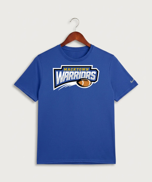 Macktown Warriors Football (Boys) - Game Royal Nike Swoosh Sleeve rLegend Tee NKDX8730