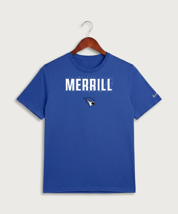 Merrill Dance and Cheer - Game Royal Nike Swoosh Sleeve rLegend Tee NKDX8730