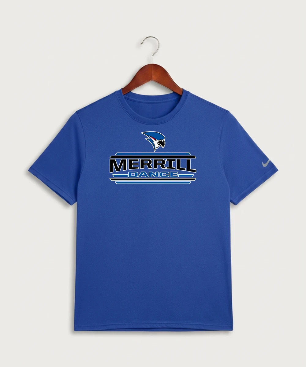 Merrill Dance and Cheer - Game Royal Nike Swoosh Sleeve rLegend Tee NKDX8730