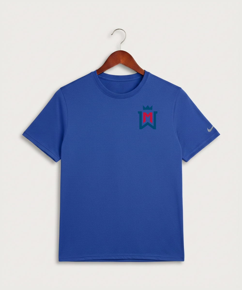 Watertown Mayer High School Football (Boys) - Game Royal Nike Swoosh Sleeve rLegend Tee NKDX8730