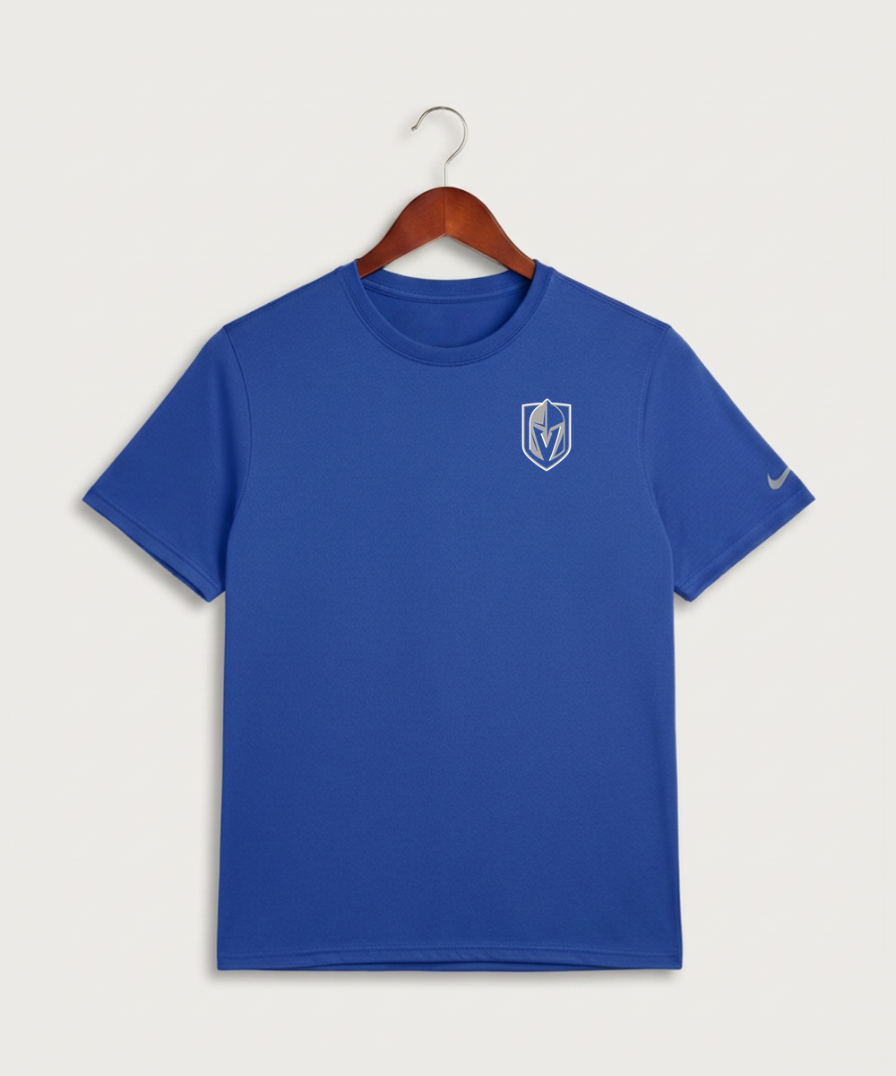 Lake Crystal-Welcome-Memorial High School Football (Boys) - Game Royal Nike Swoosh Sleeve rLegend Tee NKDX8730