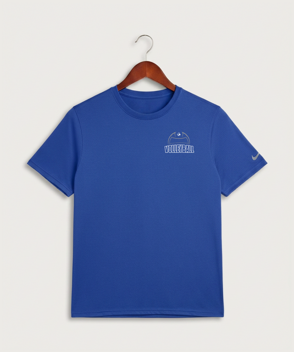 Owatonna High School Volleyball (Girls) - Game Royal Nike Swoosh Sleeve rLegend Tee NKDX8730