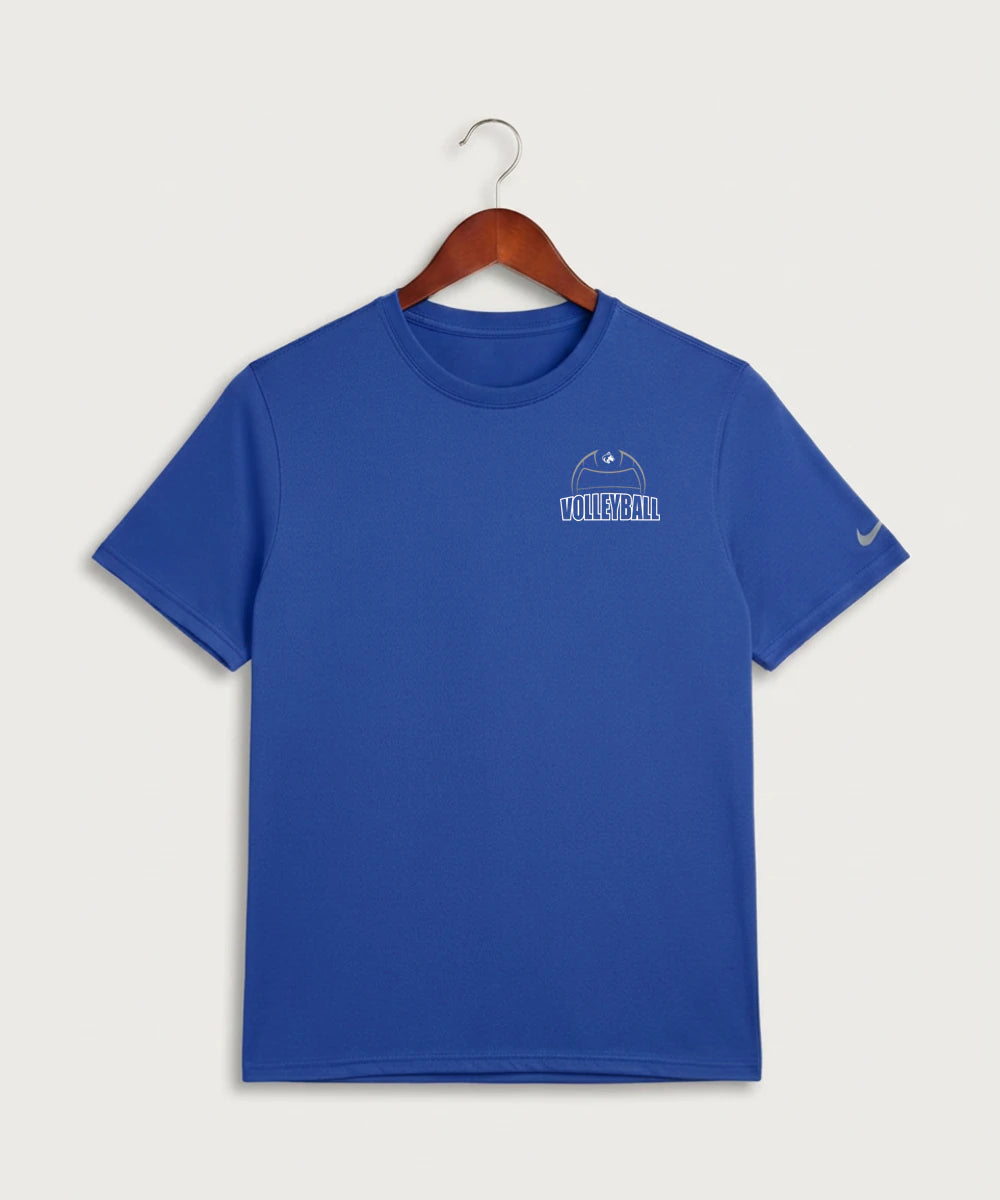 Owatonna High School Volleyball (Girls) - Game Royal Nike Swoosh Sleeve rLegend Tee NKDX8730