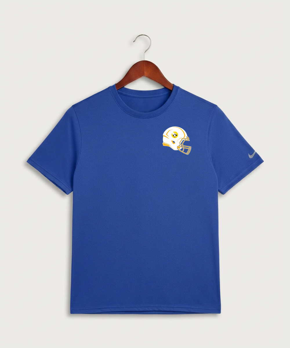 Waseca High School Football (Boys) - Game Royal Nike Swoosh Sleeve rLegend Tee NKDX8730