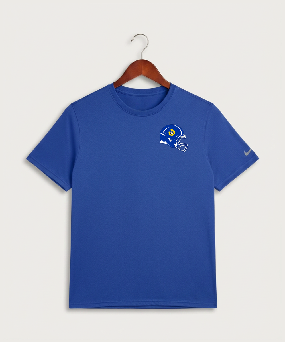Waseca High School Football (Boys) - Game Royal Nike Swoosh Sleeve rLegend Tee NKDX8730