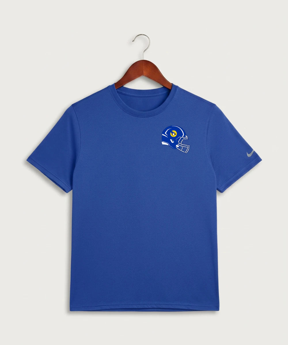 Waseca High School Football (Boys) - Game Royal Nike Swoosh Sleeve rLegend Tee NKDX8730