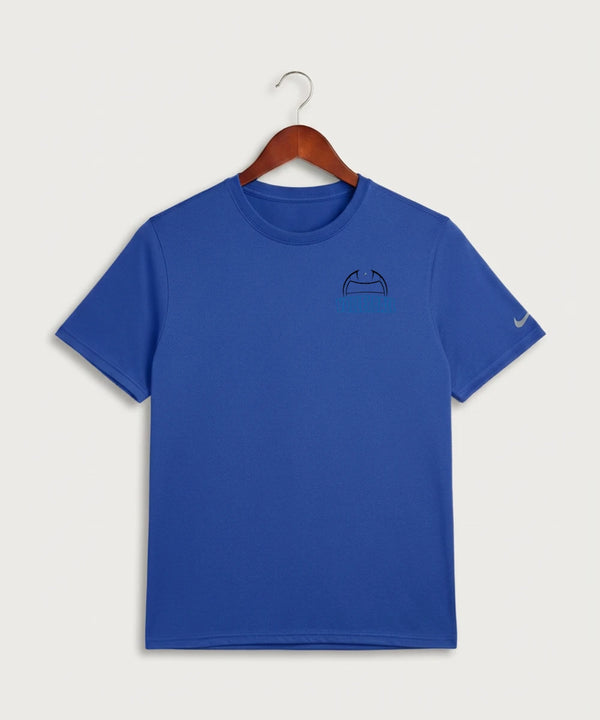 Eastview High School Volleyball (Girls) - Game Royal Nike Swoosh Sleeve rLegend Tee NKDX8730