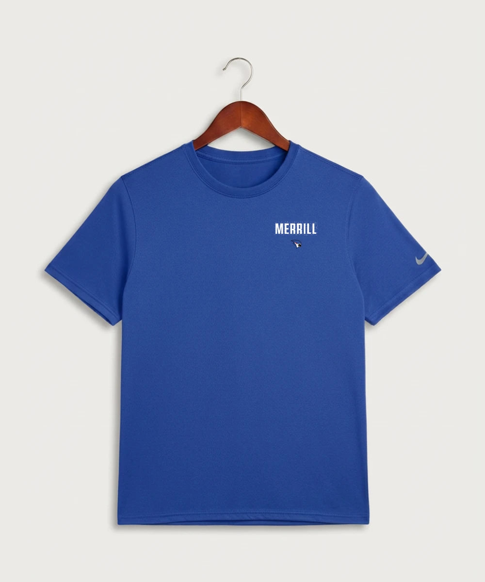 Merrill Dance and Cheer - Game Royal Nike Swoosh Sleeve rLegend Tee NKDX8730