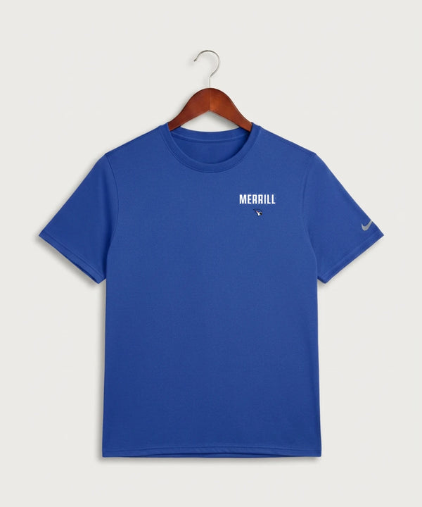 Merrill Dance and Cheer - Game Royal Nike Swoosh Sleeve rLegend Tee NKDX8730