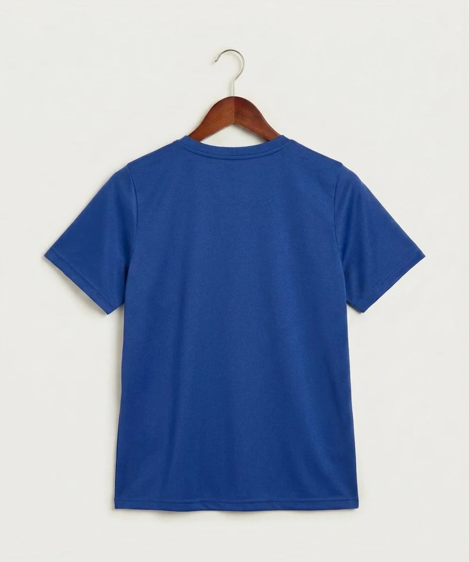 Eastview High School Volleyball (Girls) - Game Royal Nike Youth Swoosh Sleeve rLegend Tee NKDX8787 (back)