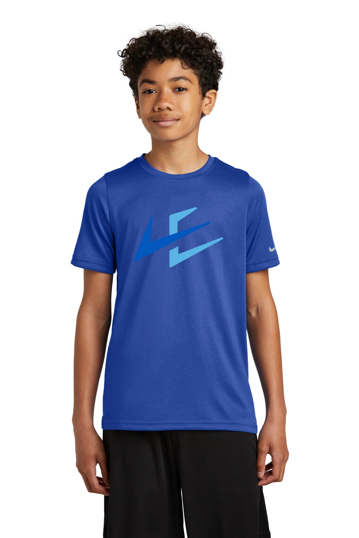 Notre Dame High School Team Store - Game Royal Nike Youth Swoosh Sleeve rLegend Tee NKDX8787