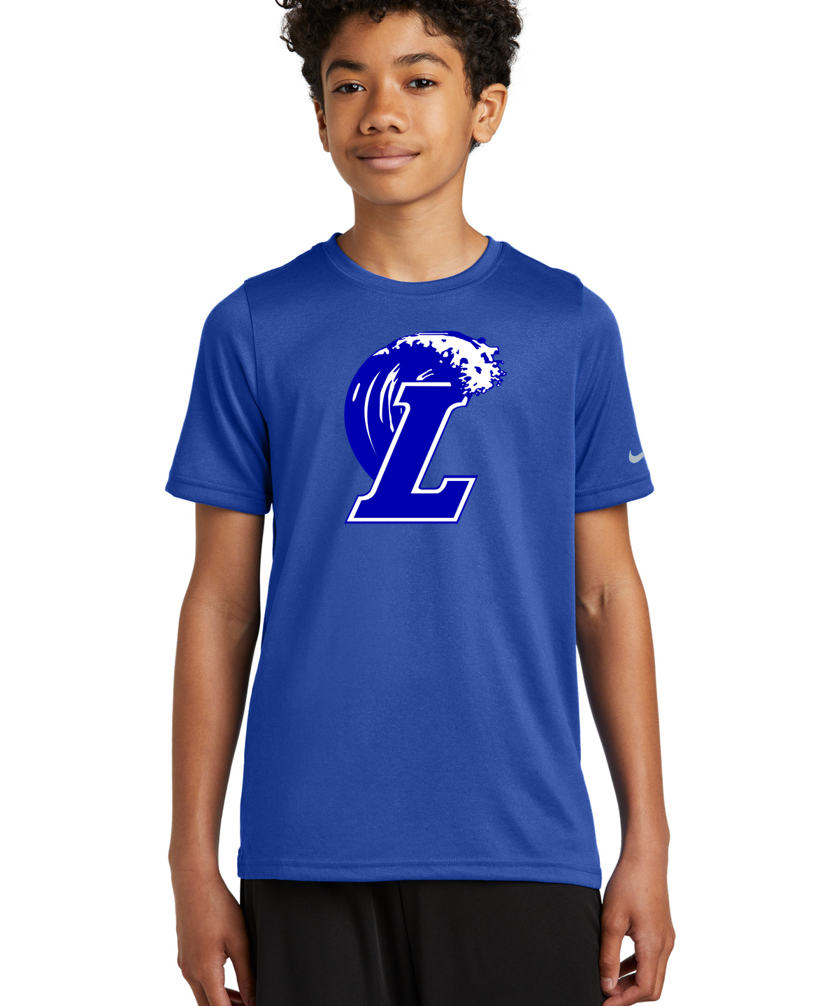 Lakeview Football - Game Royal Nike Youth Swoosh Sleeve rLegend Tee NKDX8787