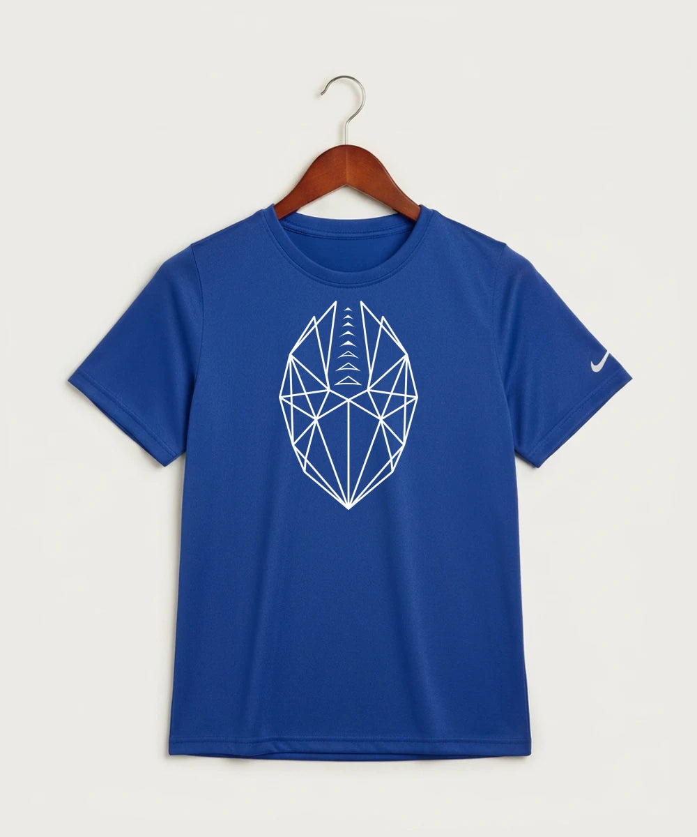 West Bend West High School Football - Game Royal Nike Youth Swoosh Sleeve rLegend Tee NKDX8787