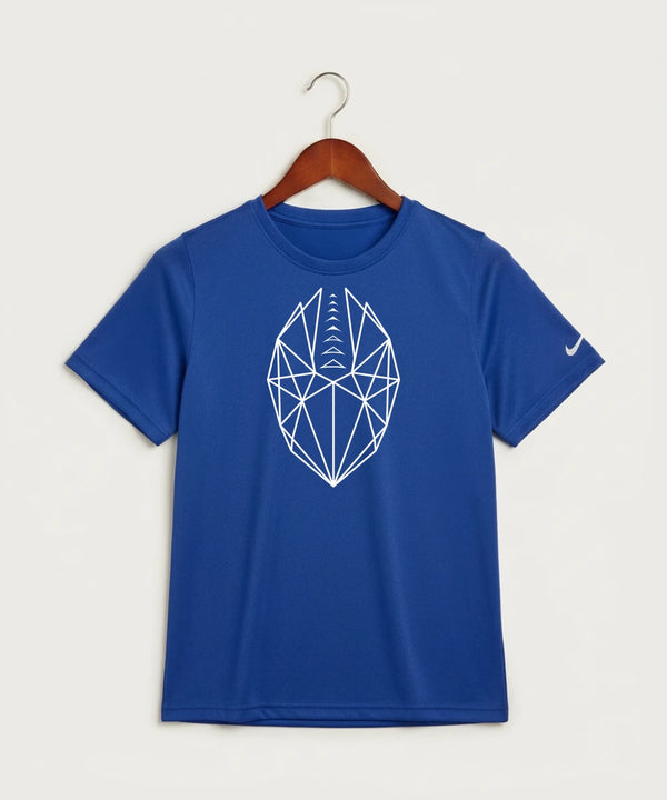 West Bend West High School Football - Game Royal Nike Youth Swoosh Sleeve rLegend Tee NKDX8787