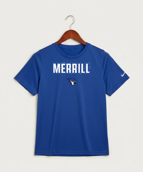 Merrill Dance and Cheer - Game Royal Nike Youth Swoosh Sleeve rLegend Tee NKDX8787