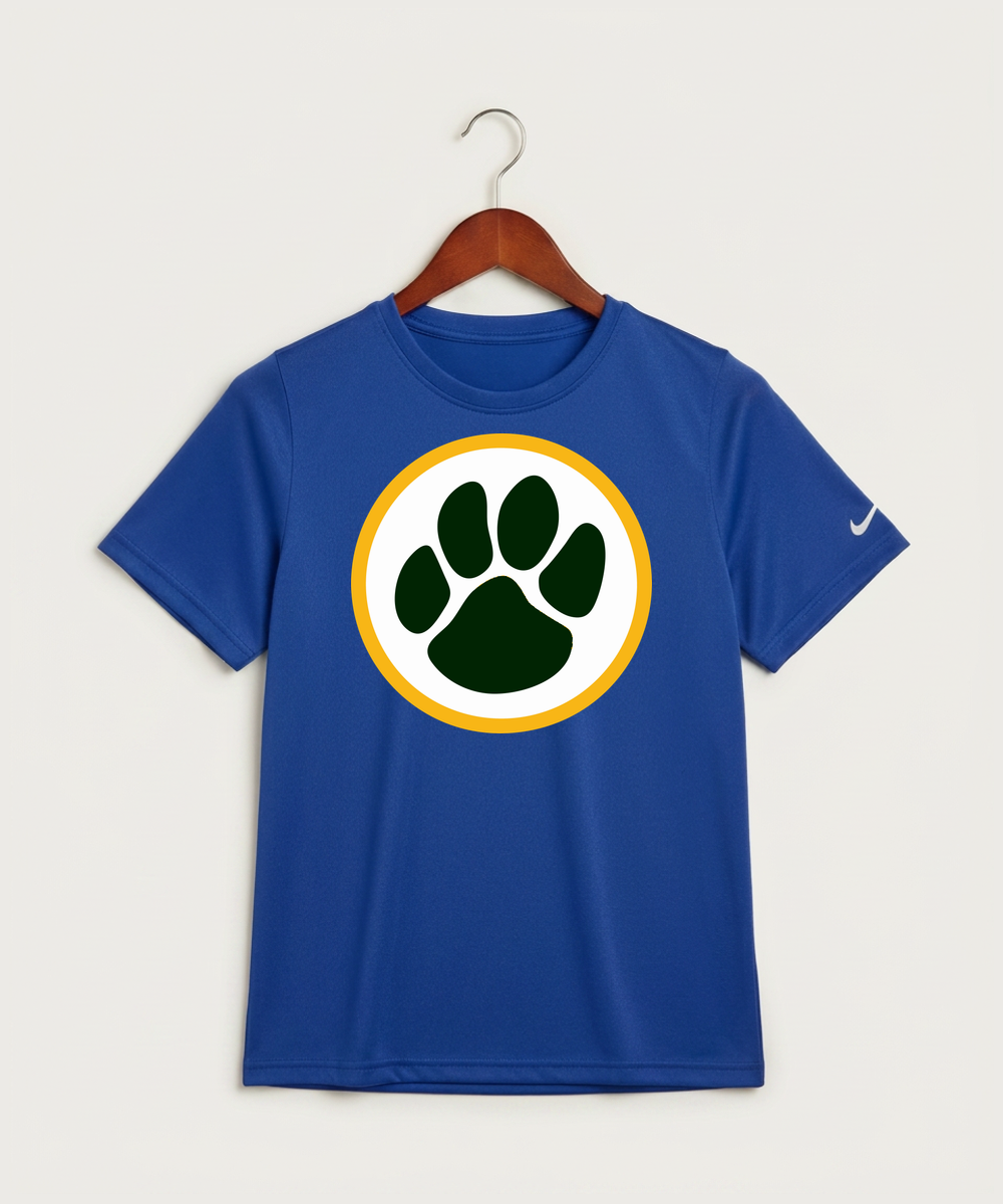 Ashwaubenon High School Football (Boys) - Game Royal Nike Youth Swoosh Sleeve rLegend Tee NKDX8787