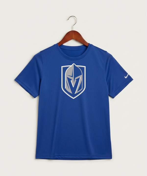 Lake Crystal-Welcome-Memorial High School Football (Boys) - Game Royal Nike Youth Swoosh Sleeve rLegend Tee NKDX8787