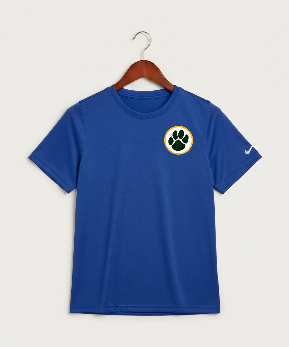 Ashwaubenon High School Football (Boys) - Game Royal Nike Youth Swoosh Sleeve rLegend Tee NKDX8787