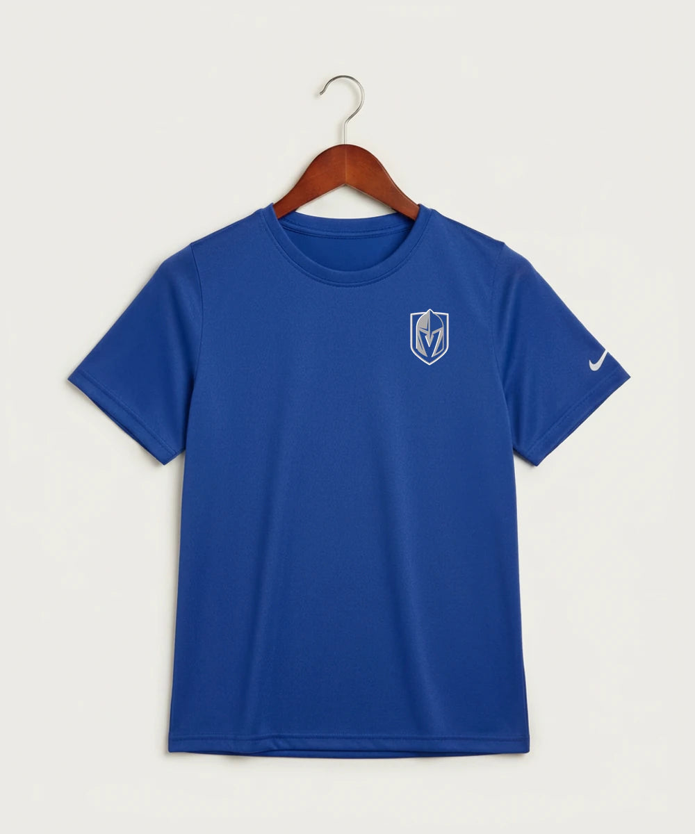 Lake Crystal-Welcome-Memorial High School Football (Boys) - Game Royal Nike Youth Swoosh Sleeve rLegend Tee NKDX8787