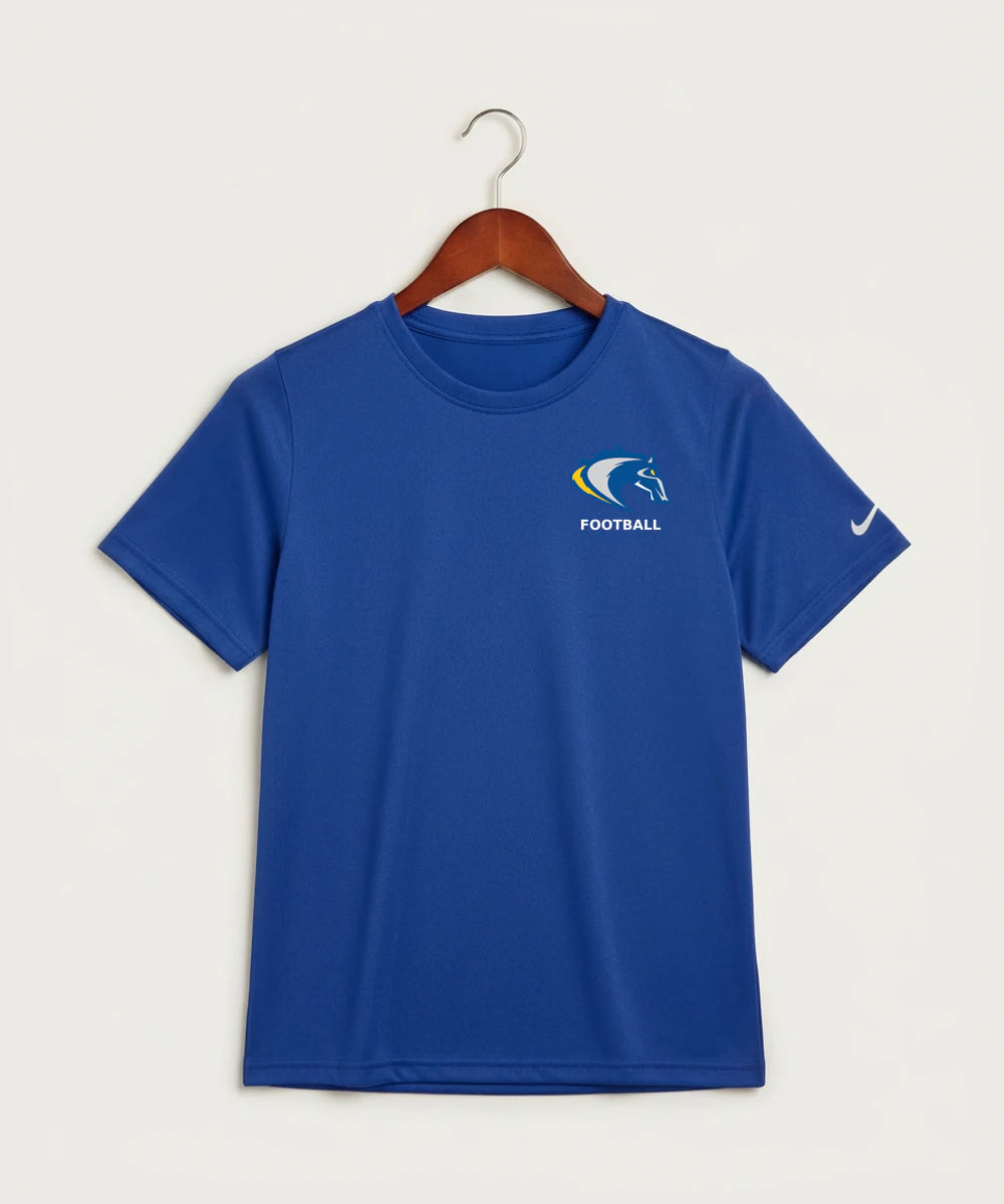 Riverside High School Football general - Game Royal Nike Youth Swoosh Sleeve rLegend Tee NKDX8787