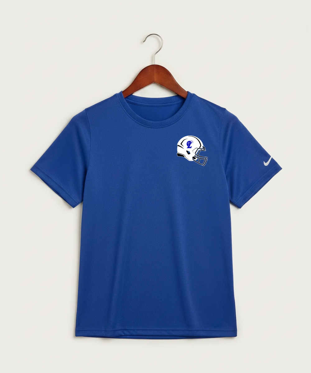 Lakeview High School Football (Boys) - Game Royal Nike Youth Swoosh Sleeve rLegend Tee NKDX8787