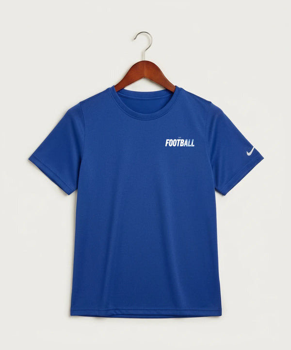 West Bend West High School Football - Game Royal Nike Youth Swoosh Sleeve rLegend Tee NKDX8787