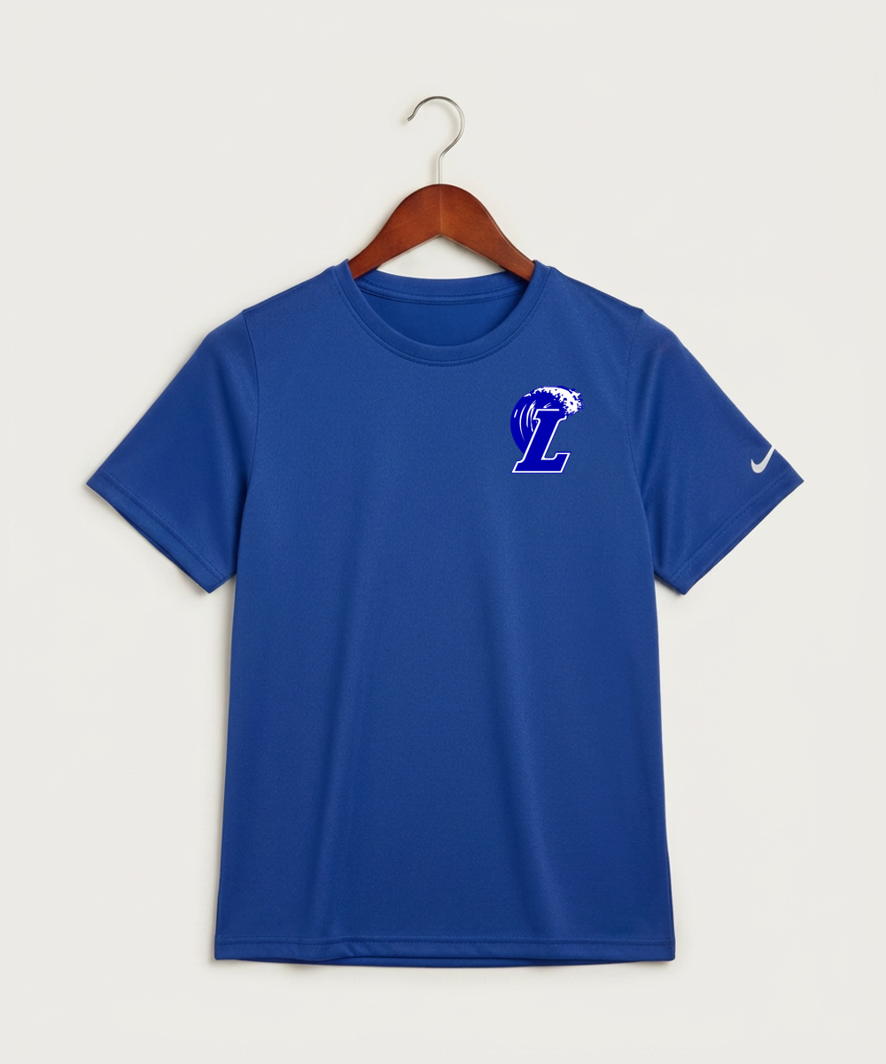 Lakeview High School Football (Boys) - Game Royal Nike Youth Swoosh Sleeve rLegend Tee NKDX8787