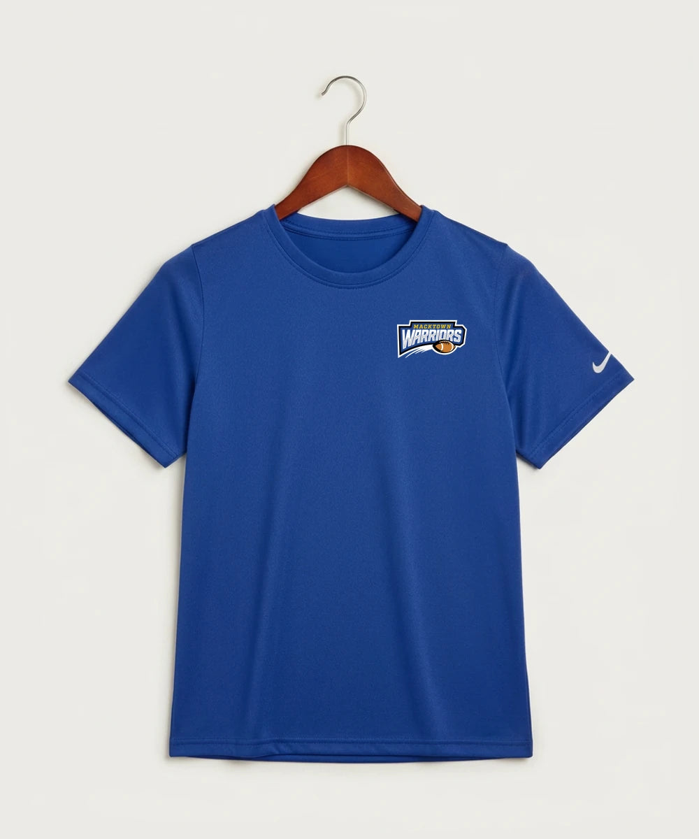 Macktown Warriors Football (Boys) - Game Royal Nike Youth Swoosh Sleeve rLegend Tee NKDX8787