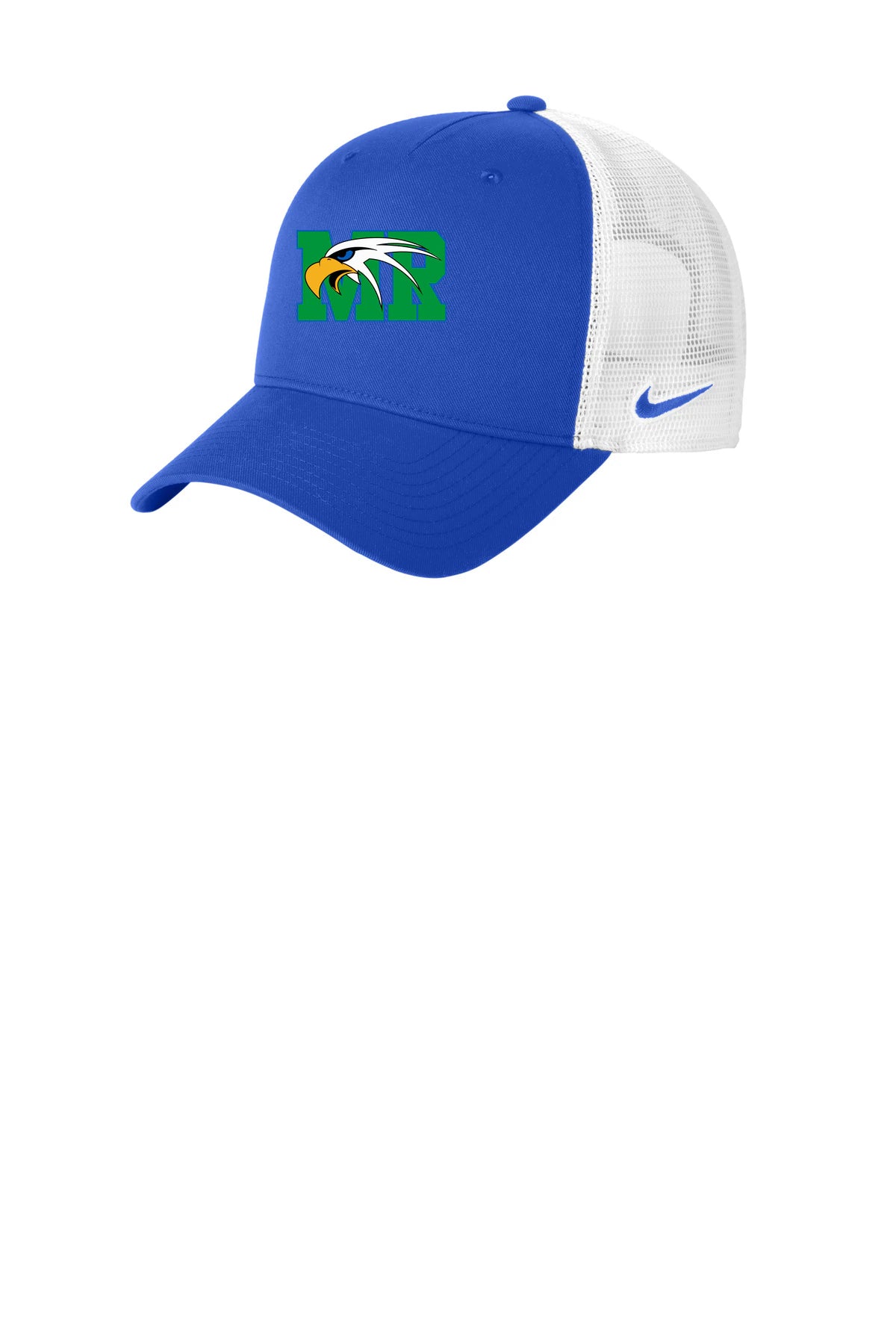 Maple River High School hockey_boys - Game Royal/ White Nike Snapback Mesh Trucker Cap NKFN9893