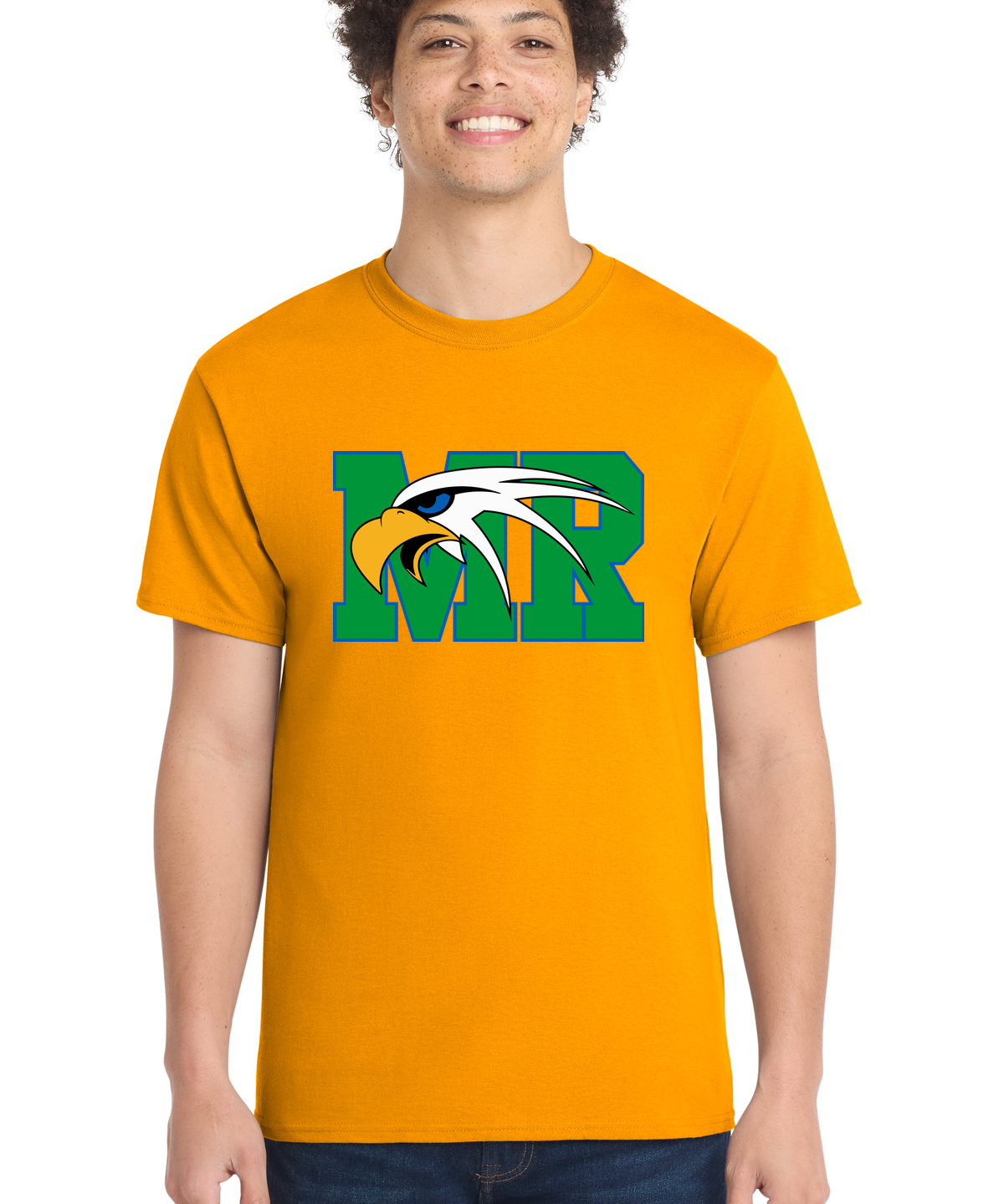Maple River High School hockey_boys - Gold Port & Co Core Cotton Tee. PC54