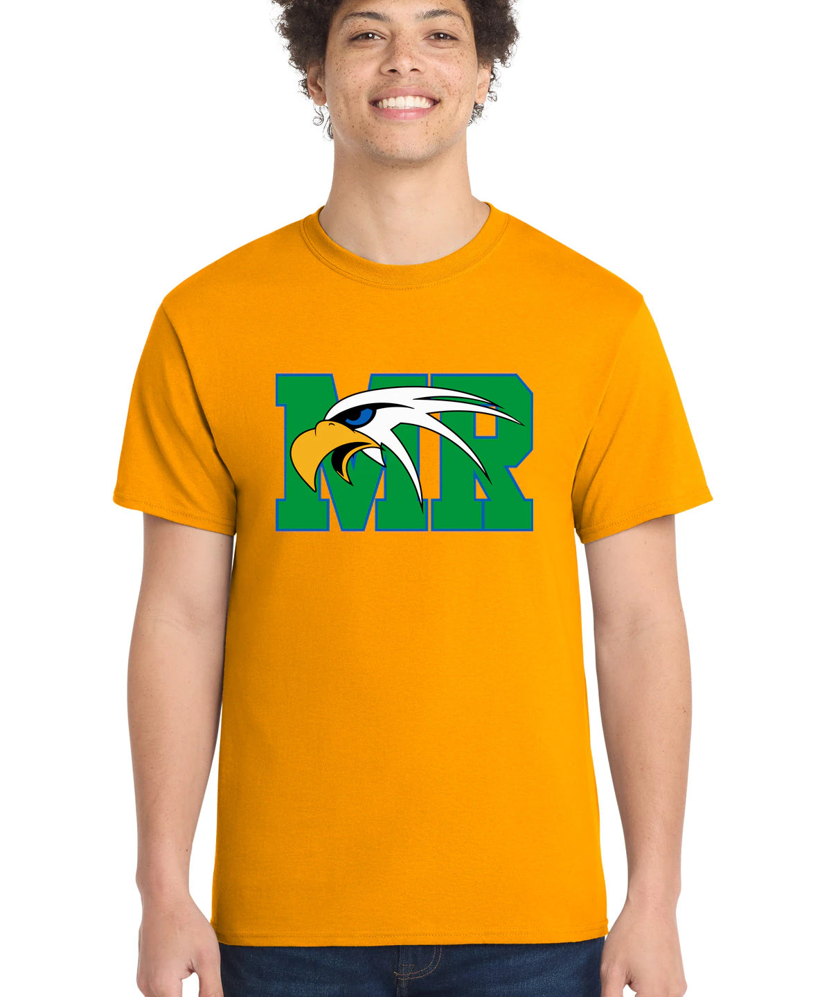 Maple River High School hockey_boys - Gold Port & Co Core Cotton Tee. PC54