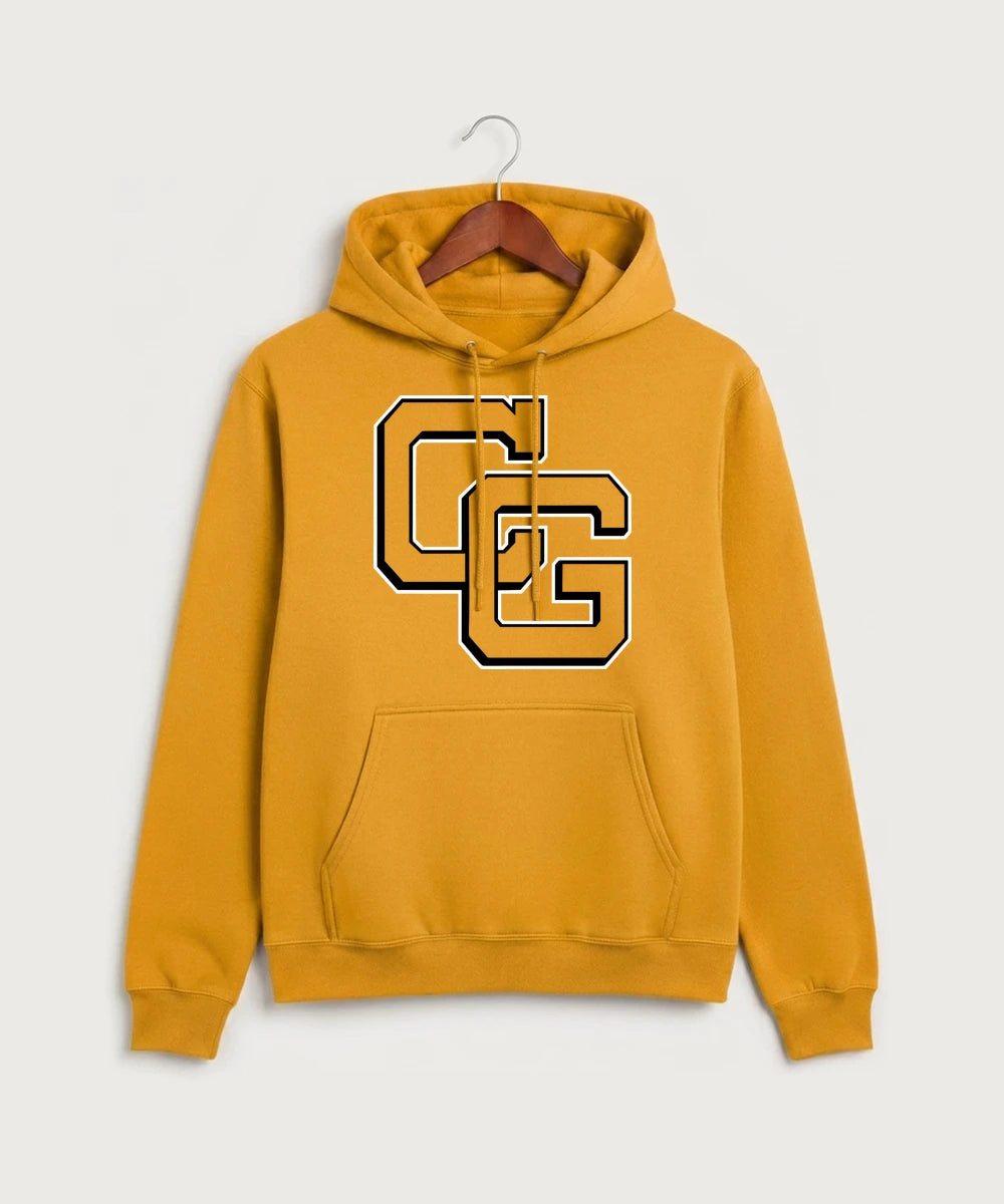 Clearbrook Gonvick High School Football (Boys) - Gold Port & Co Core Fleece Pullover Hooded Sweatshirt. PC78H