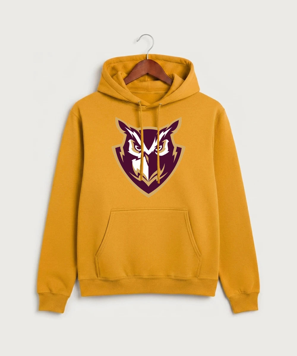Hancock High School Football (Boys) - Gold Port & Co Core Fleece Pullover Hooded Sweatshirt. PC78H