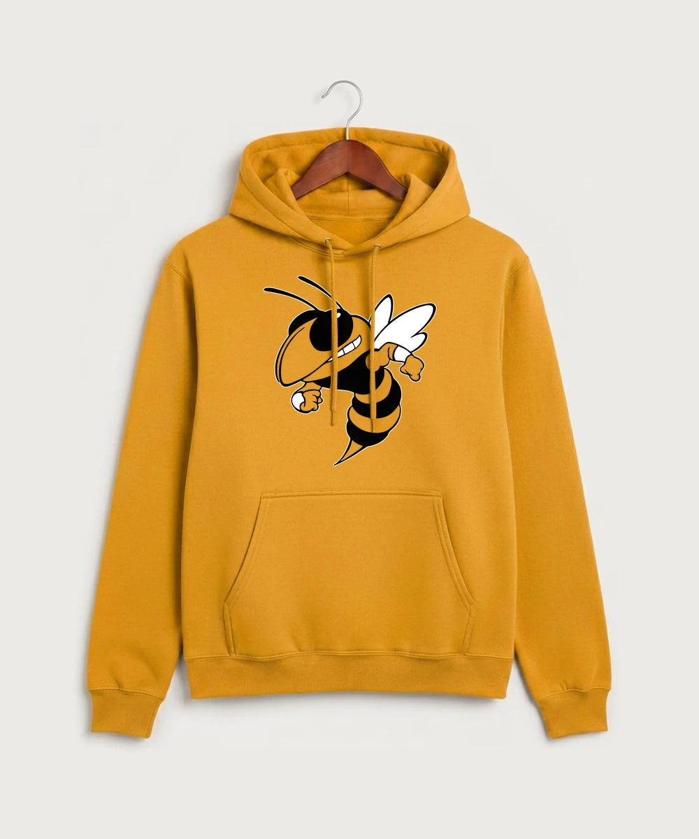 Perham High School Football (Boys) - Gold Port & Co Core Fleece Pullover Hooded Sweatshirt. PC78H